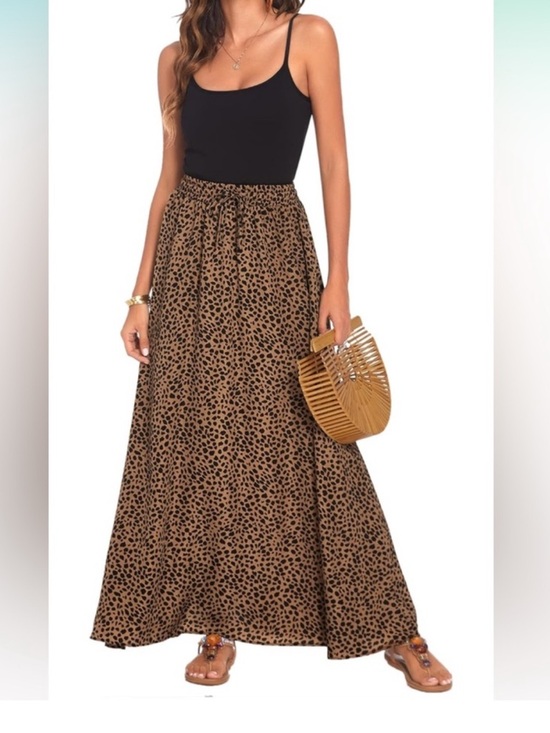 Bluetime Dresses & Skirts - BlueTime Women's L Animal Print Maxi Skirt